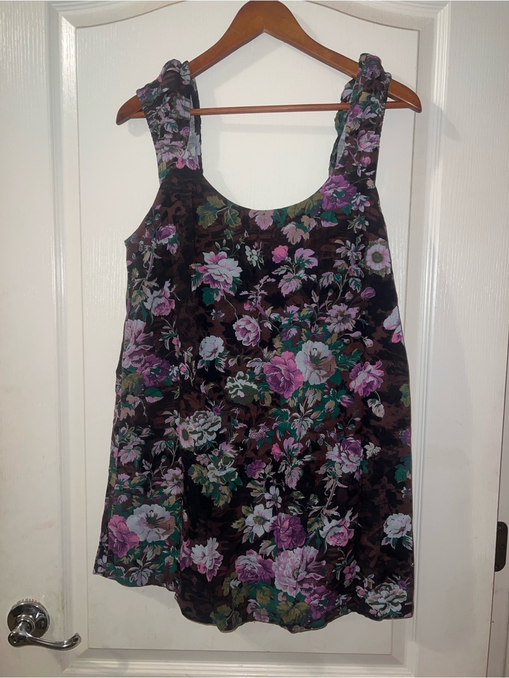Free People Floral Sleeveless dress in Purple and Green size XS